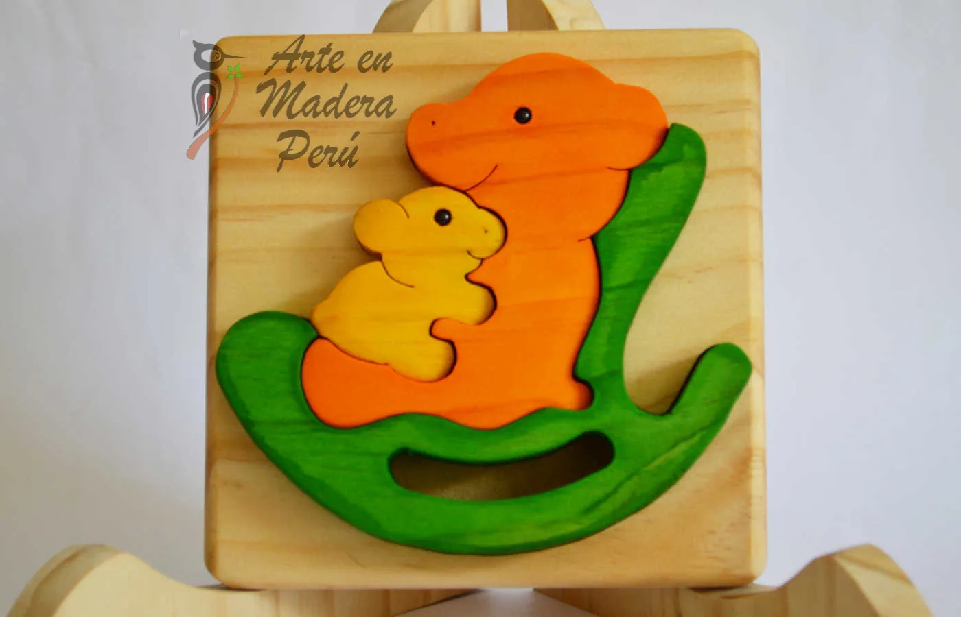 Mini rompecabezas familia Oso y bebe 3 piezas
