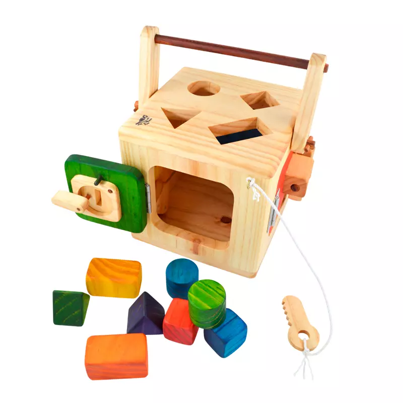 Caja de cerrojos con bloques