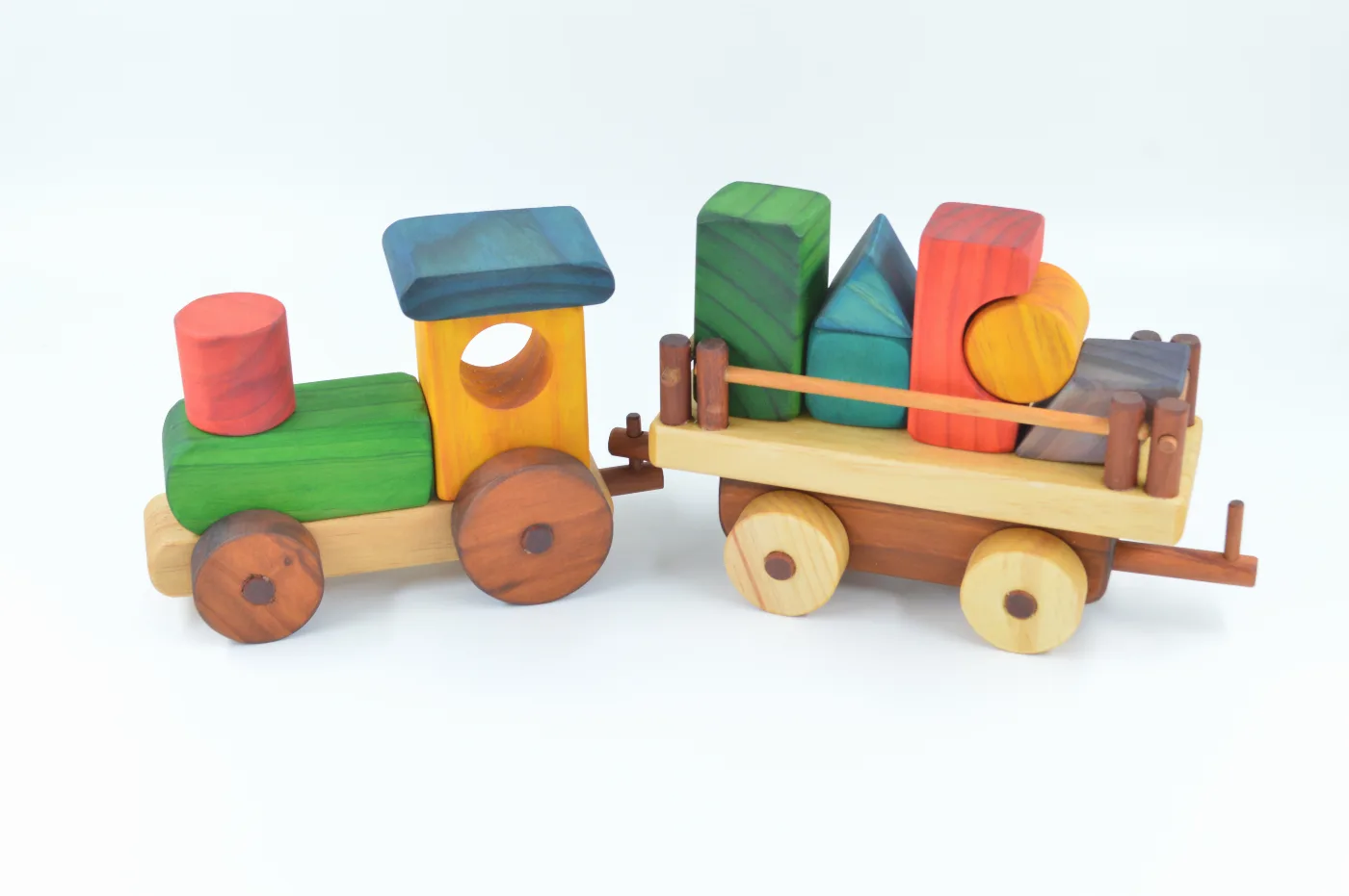 Tren de figuras geométricas imantado