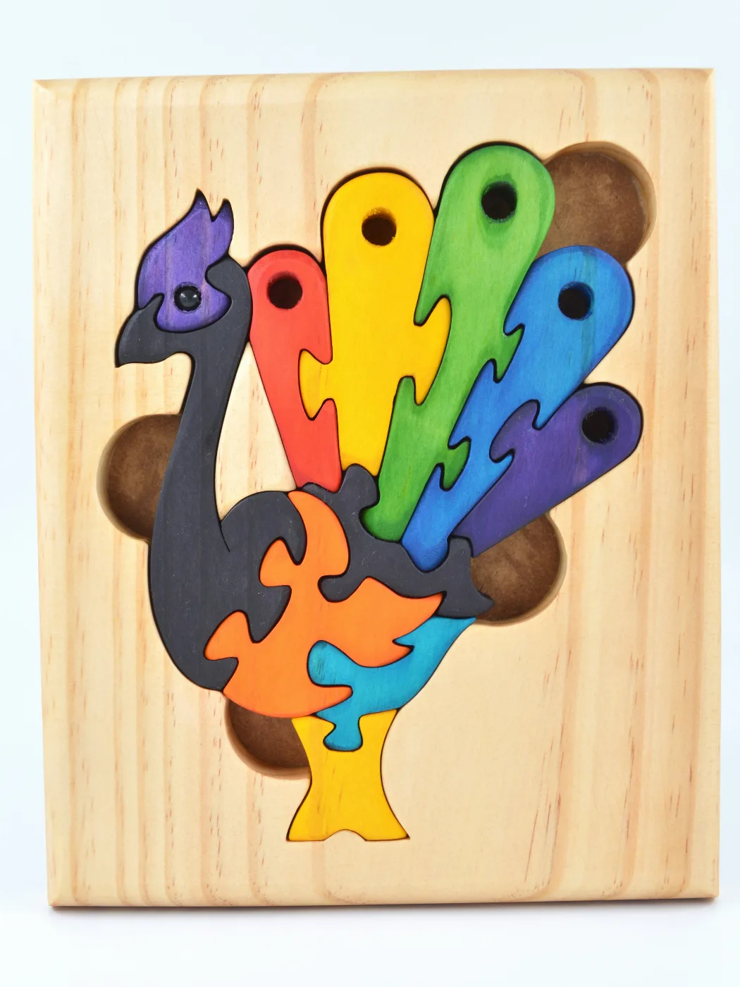 Rompecabezas Pavo Real 12 piezas