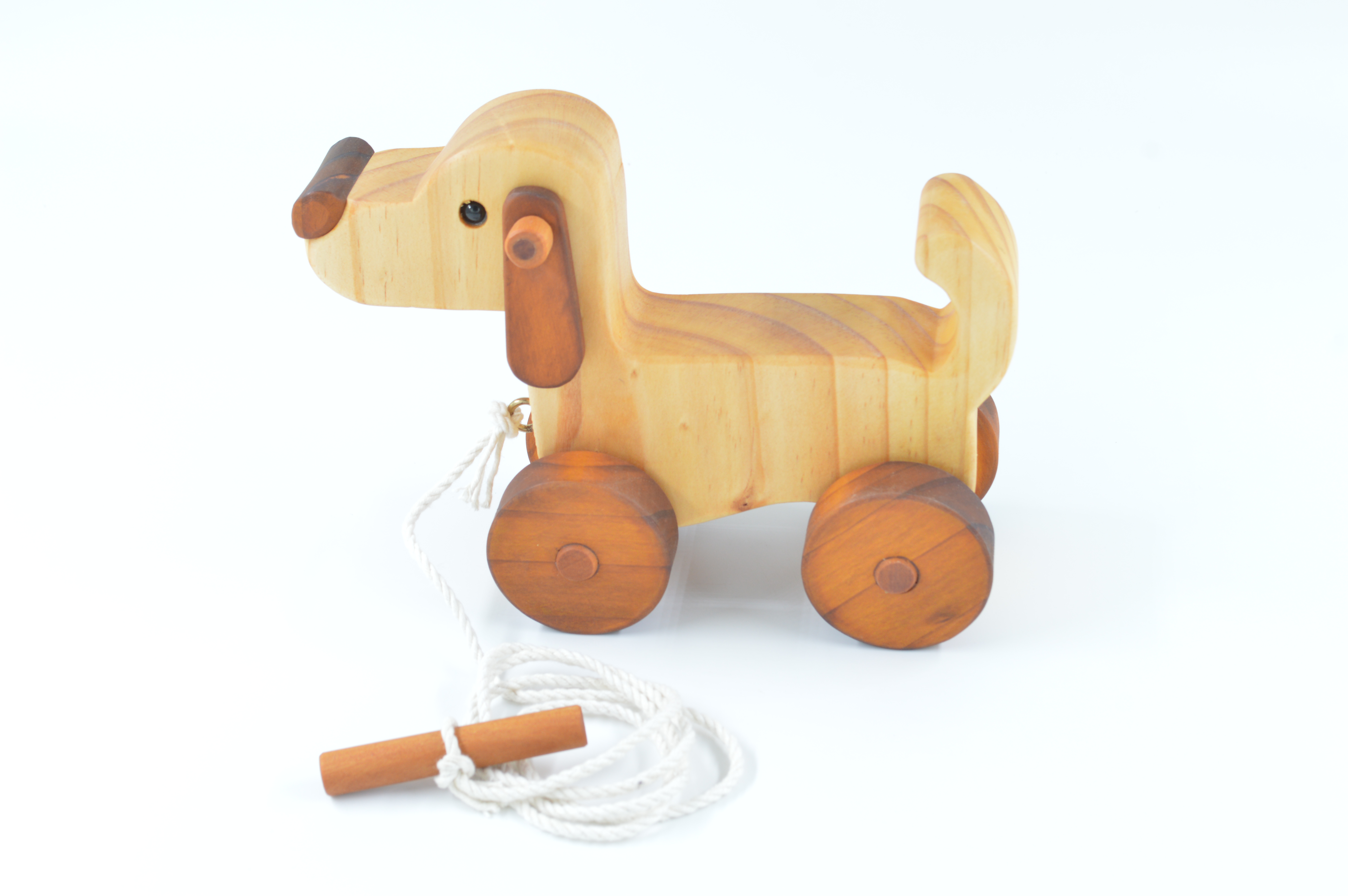 Rodado Perrito orejas de madera